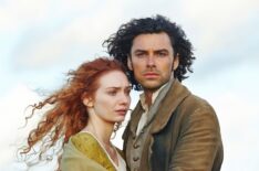 Eleanor Tomlinson and Aidan Turner in 'Poldark'