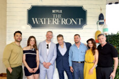 Rafael L. Silva, Melissa Benoist, Ben Fast, Holt McCallany, Jake Weary, Danielle Campbell, and Kevin Williamson attend Netflix's The Waterfront Screening & Dinner on May 29, 2025 in Austin