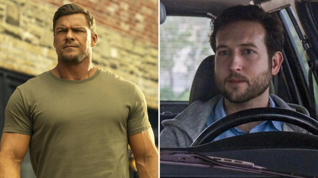 Alan Ritchson in 'Reacher'; Christopher Rodriguez-Marquette in 'Barry'