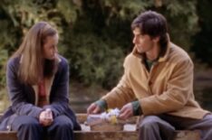 Alexis Bledel and Milo Ventimiglia have a picnic on a lake