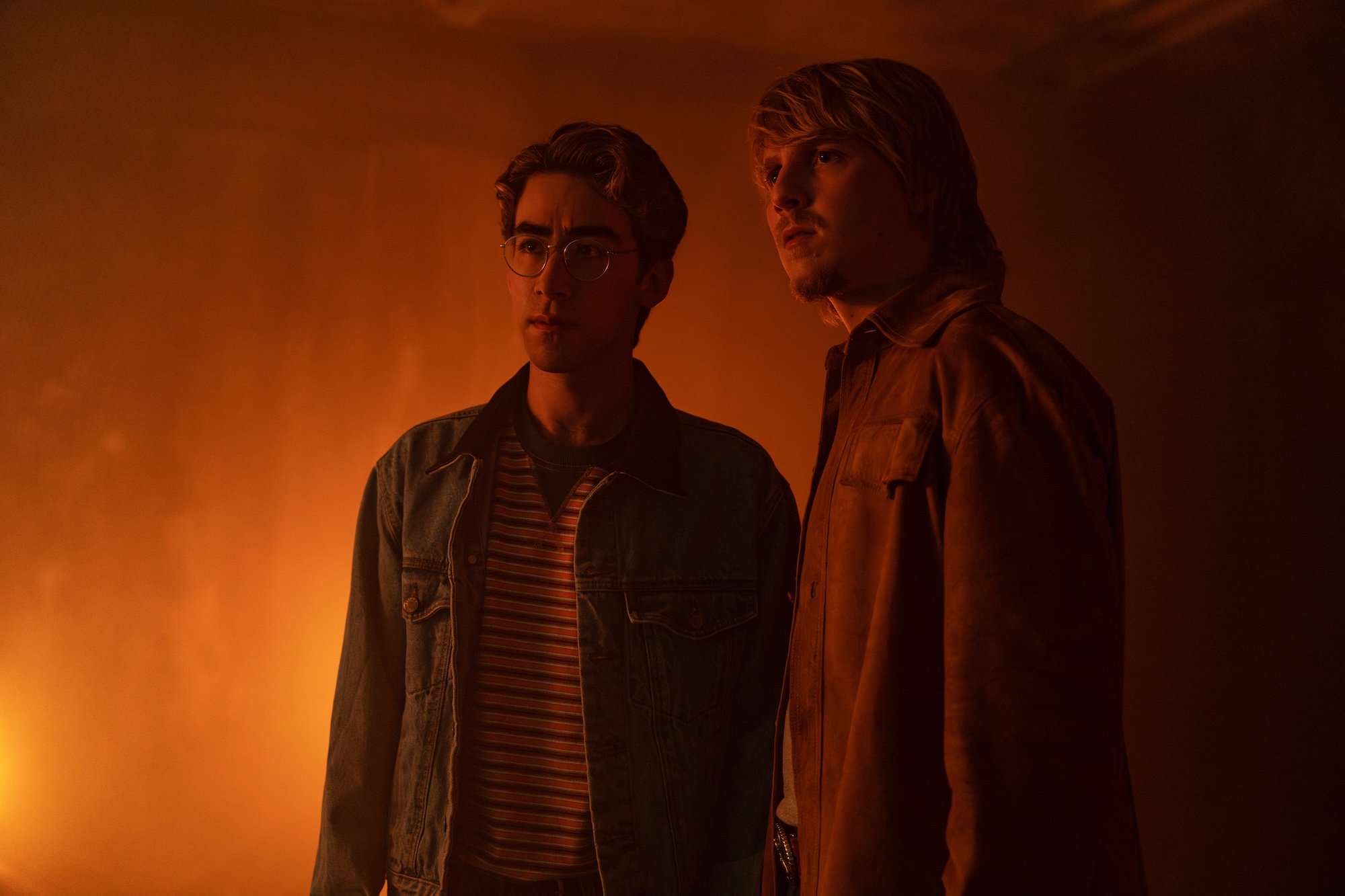 Nick Pugliese as Charley and Miles Elliot as Yuri in 'School Spirits'