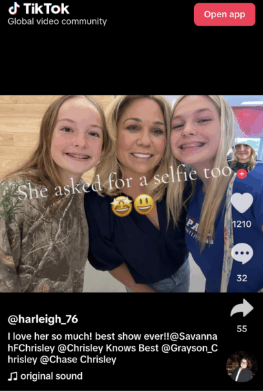Julie Chrisley in Instagram