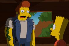Snake and Bart Simpson (Hank Azaria and Nancy Cartwright)