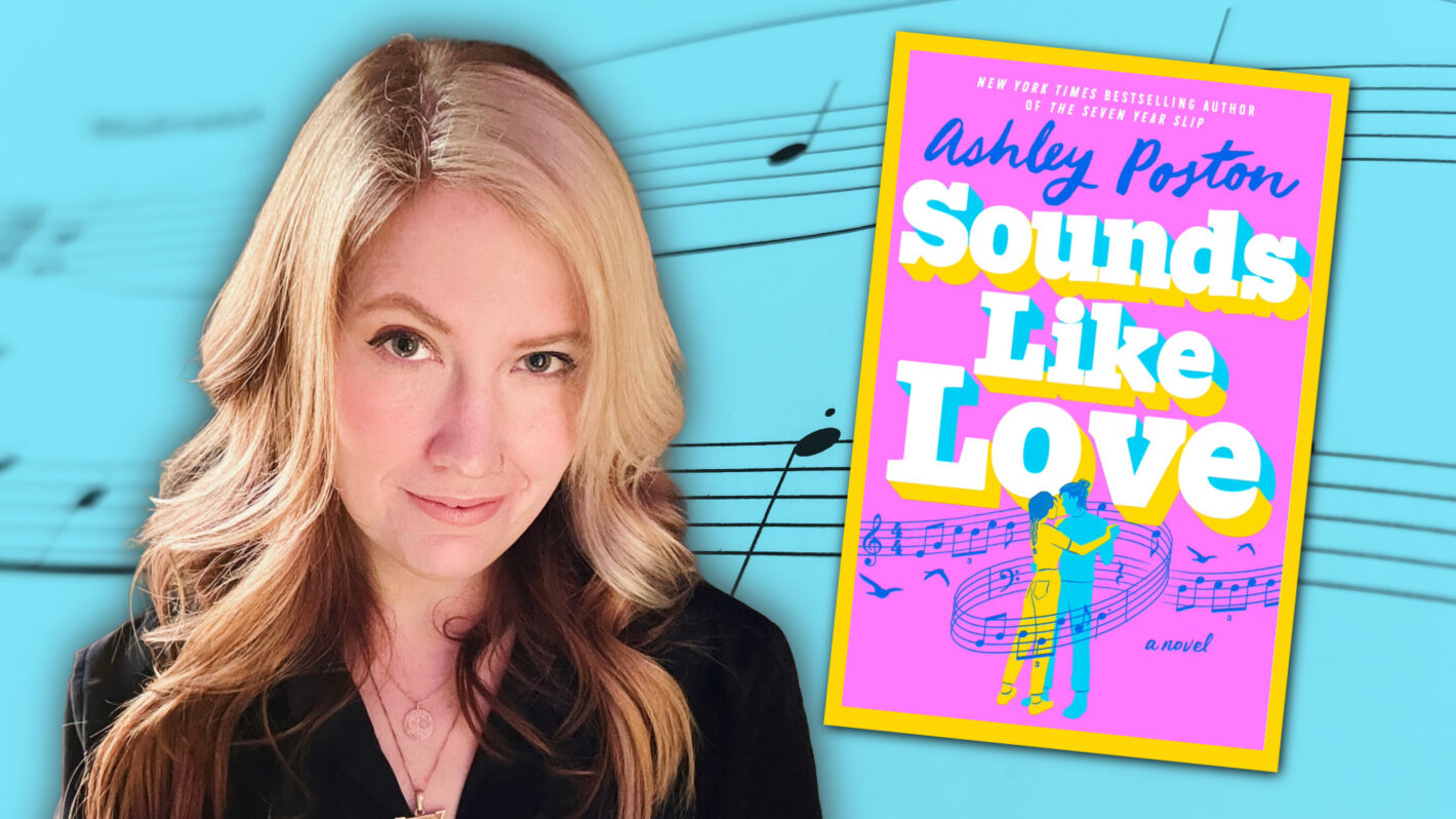 Ashley Poston with her new book Sounds Like Love