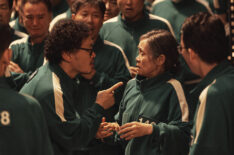 Yang Dong-geun as Park Yong-sik, Kang Ae-sim as Jang Geum-ja in Squid Game - Season 2