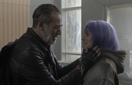 Jeffrey Dean Morgan as Negan, Hilarie Burton Morgan as Lucille in 'The Walking Dead: Dead City' Season 2 Episode 7
