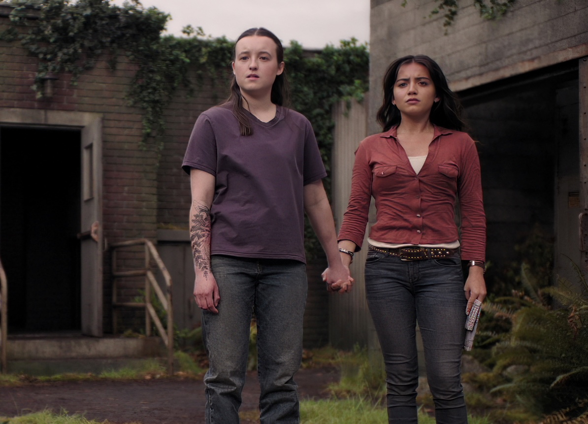 Bella Ramsey and Isabela Merced as Ellie and Dina in 'The Last of Us' Season 2