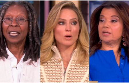 Whoopi Goldberg, Sara Haines, and Ana Navarro on The View