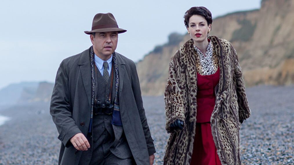 David Walliams and Jessica Raine in 'Partners in Crime'