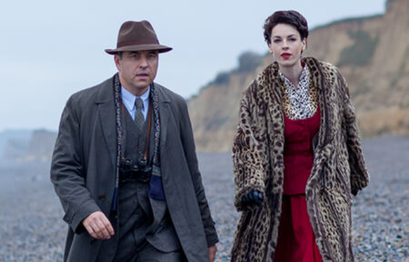 David Walliams and Jessica Raine in 'Partners in Crime'