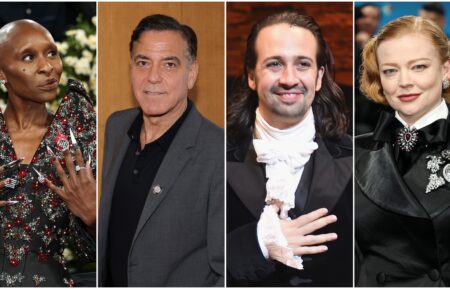 Cynthia Erivo, George Clooney, Lin-Manuel Miranda, and Sarah Snook