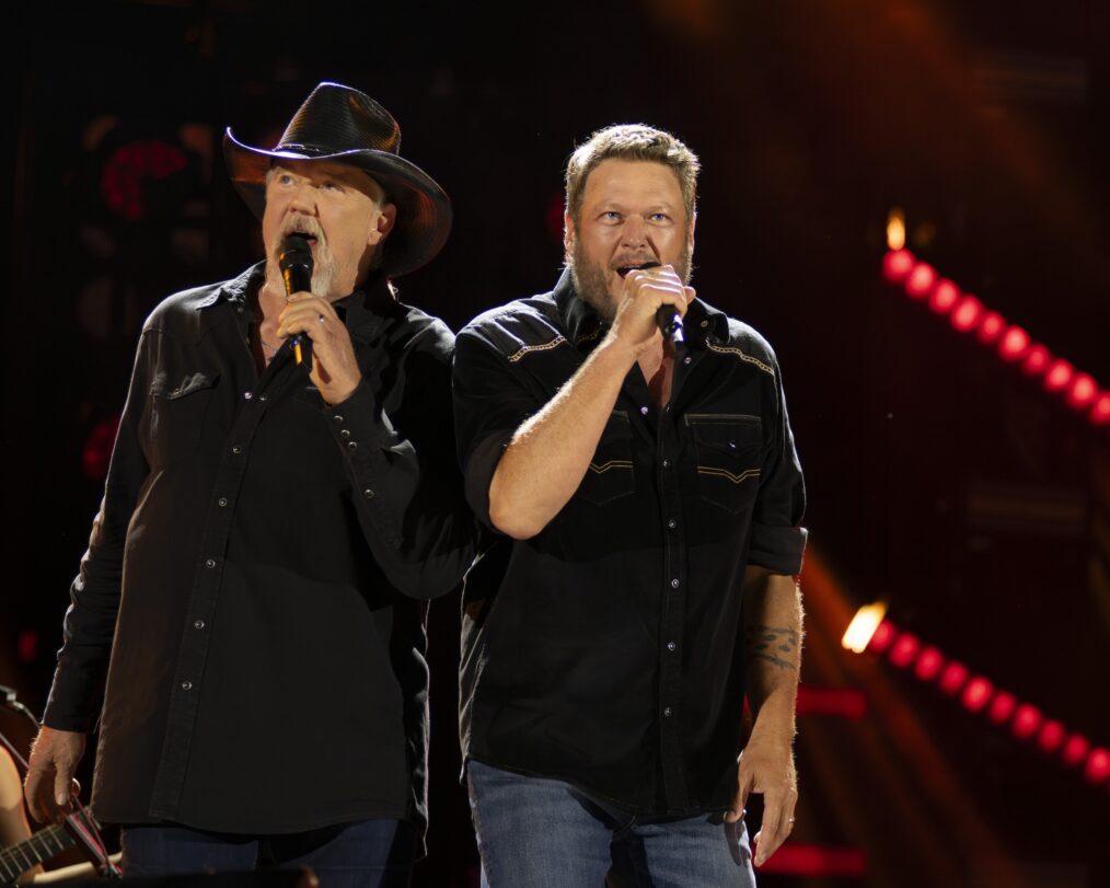 Trace Adkins and Blake Shelton perform at 'CMA Fest' 2025.