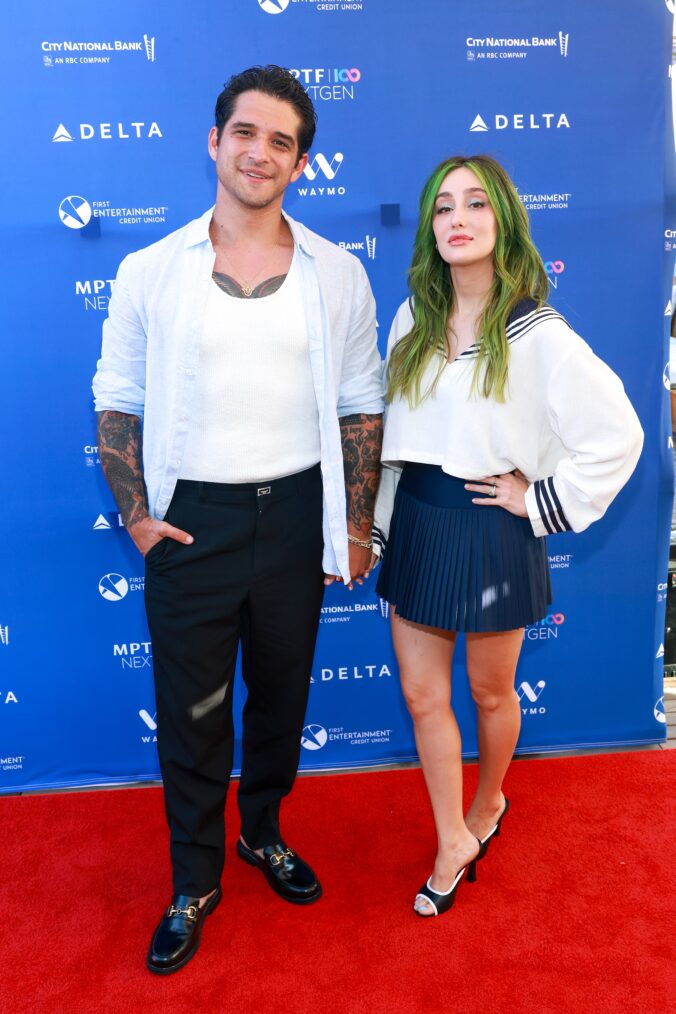 Tyler Posey and Phem attend MPTF's NextGen Annual Summer Party at The Aster in June 2025 in Los Angeles, California.