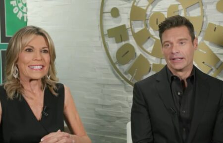 Vanna White and Ryan Seacrest talking to ABC7 about Wheel of Fortune