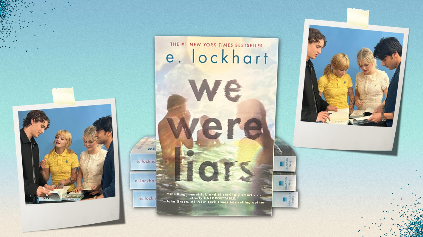We Were Liars stars Joseph Zada, Esther McGregor, Emily Alyn Lind, and Shubham Maheshwari Sign Books for Swooon Exclusive Giveaway