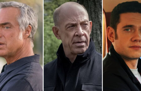 Titus Welliver in 'Bosch: Legacy'; J.K. Simmons in 'Counterpart'; Tom Brittney in 'Grantchester'