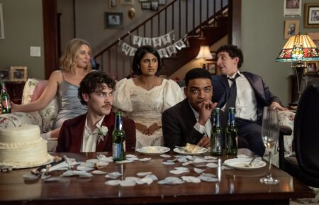 Lucy Freyer as Billie, Jack Innanen as Paul Baker, Amita Rao as Issa, Owen Thiele as Anton, and Malik Elassal as Samir in 'Adults' Season 1