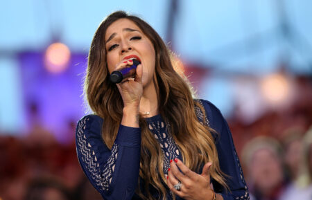 Alisan Porter, Season 10 winner of The Voice, performs during A Capitol Fourth - Rehearsals at U.S. Capitol, West Lawn, on July 3, 2016