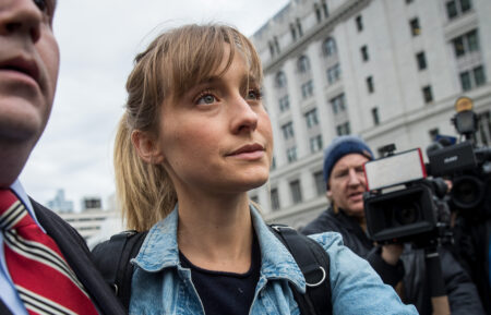 Actress Allison Mack leaves U.S. District Court for the Eastern District of New York