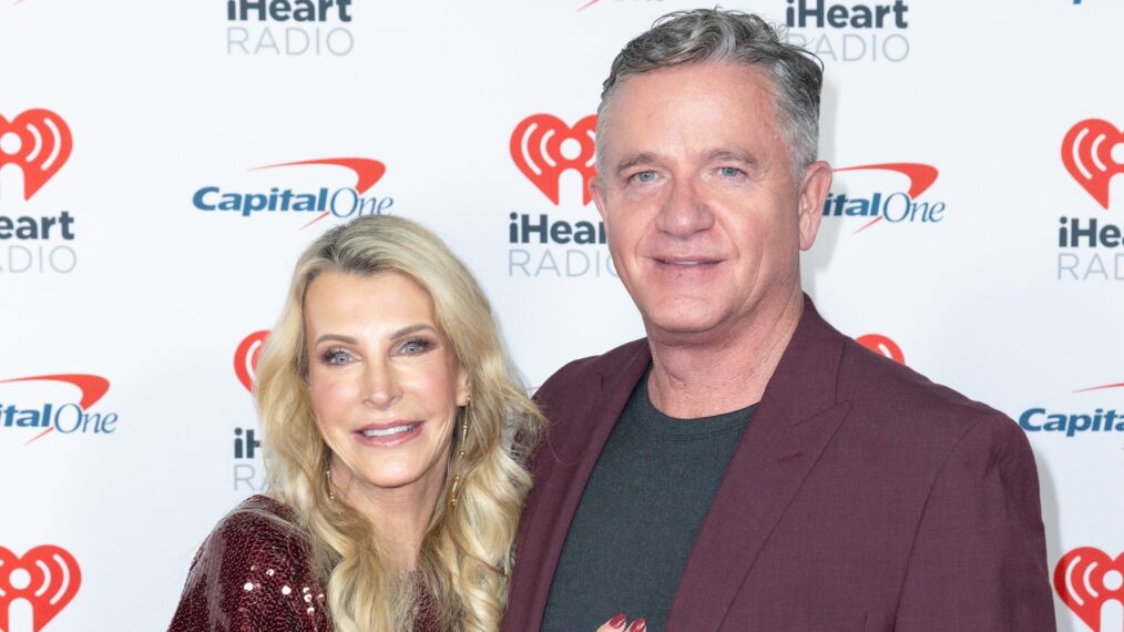 Joan Vassos and Chock Chapple attend KIIS FM's iHeartRadio Jingle Ball 2024