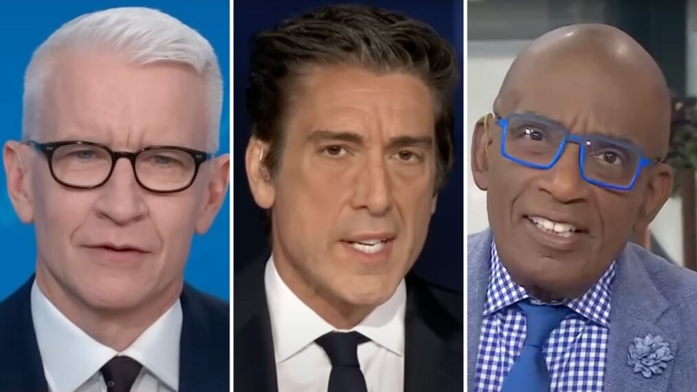 Anderson Cooper, David Muir, and Al Roker