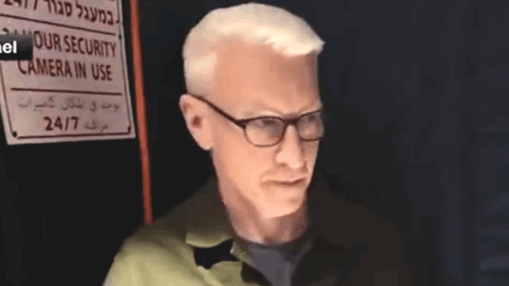 Anderson Cooper evacuating in Israel