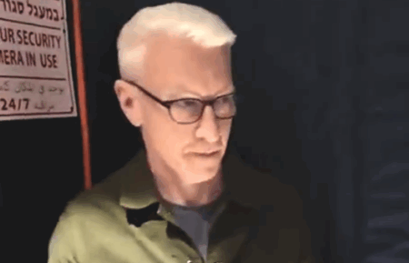 Anderson Cooper evacuating in Israel