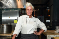 Chef Anne Burrell poses during the Food Network & Cooking Channel New York City Wine & Food Festival presented by Capital One - Dinner with Anne Burrell and Marc Murphy part of the Bank of America Dinner Series at Chefs Club on October 10, 2019 in New York City