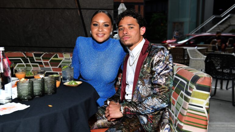 Jasmine Cephas Jones and Anthony Ramos attend STARZ’s 