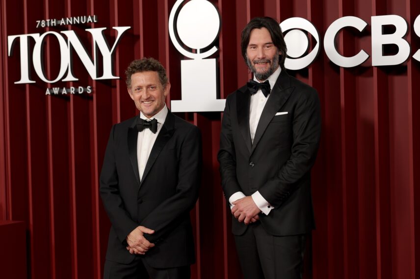 Alex Winter and Keanu Reeves at the 2025 Tony Awards