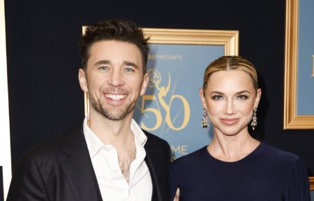 Billy Flynn and Gina Comparetto attend the 50th Daytime Emmy Awards at The Westin Bonaventure Hotel & Suites, Los Angeles on December 15, 2023 in Los Angeles, California.