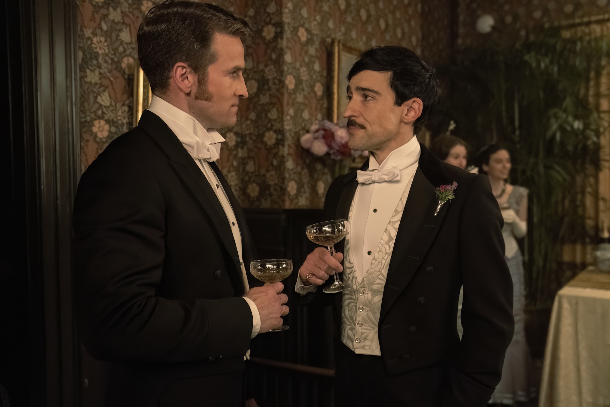 Blake Ritson and Claybourne Edler in 'The Gilded Age' Season 2