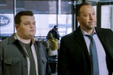 Andrew Terraciano as Sean Reagan and Donnie Wahlberg as Danny Reagan in 'Blue Bloods' final season