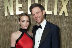 Brianne Howey and Matt Ziering attend the 2025 Netflix Oscar after party