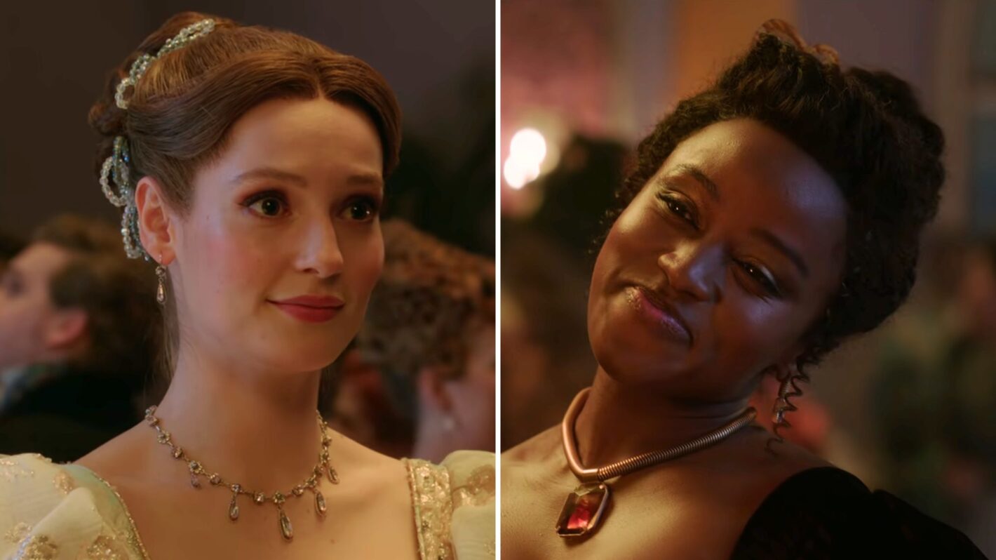 Hannah Dodd and Masali Baduza in 'Bridgerton'