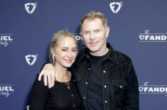 Brooke Williamson and Bobby Flay at The FanDuel Party at the Kentucky Derby.