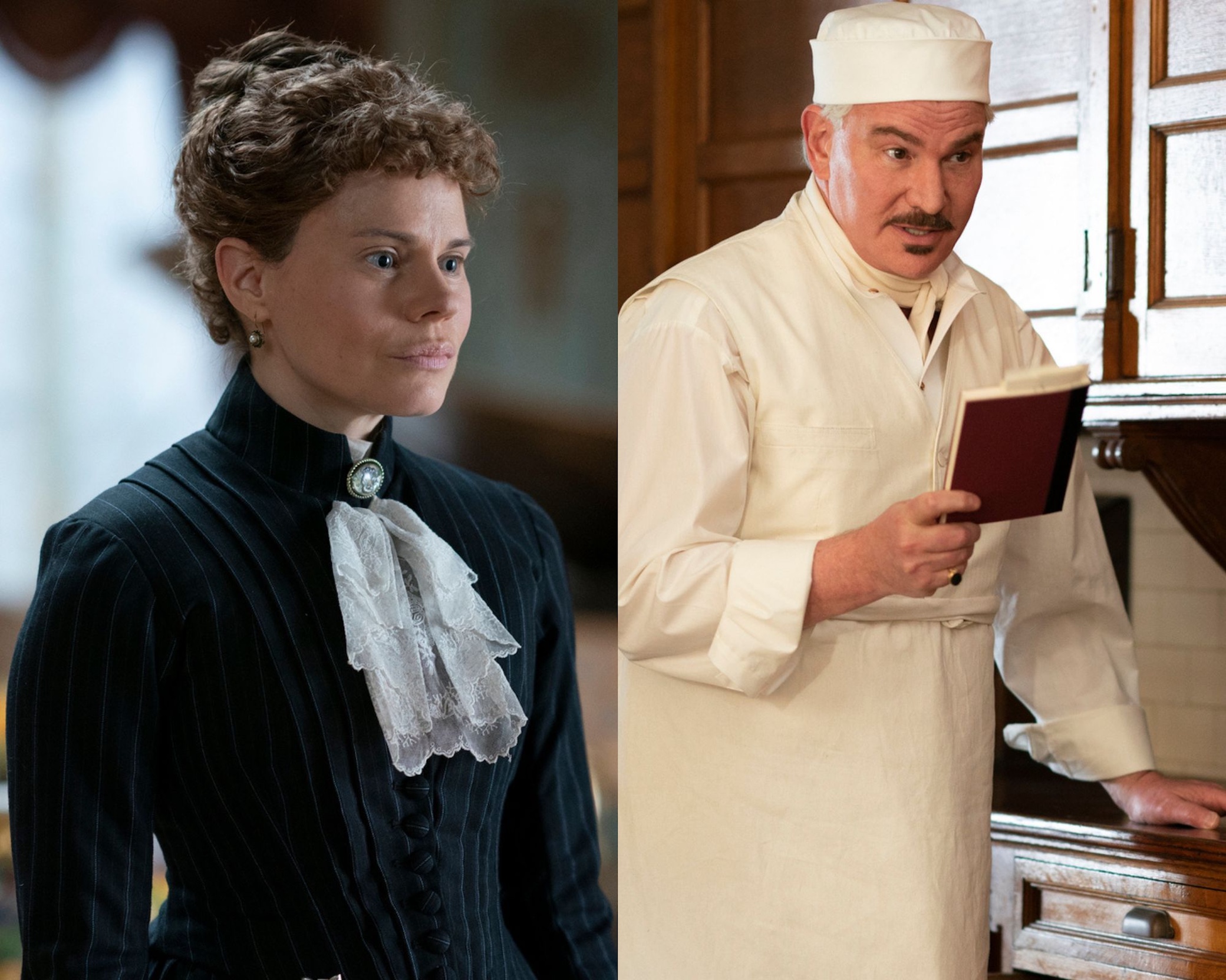 Celia Keenan-Bolger and Douglas Sills as Mrs. Bruce and Borden in 'The Gilded Age'