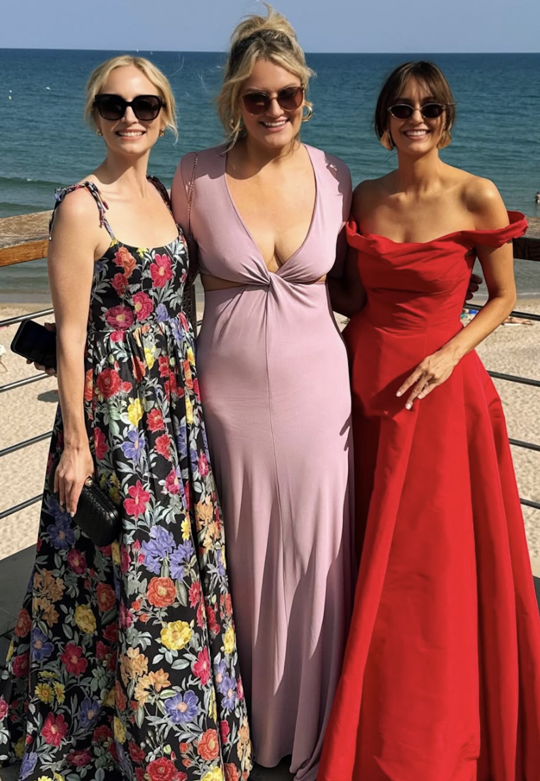 Candice King, Carina Adly MacKenzie, Nina Dobrev at Michael Trevino's wedding