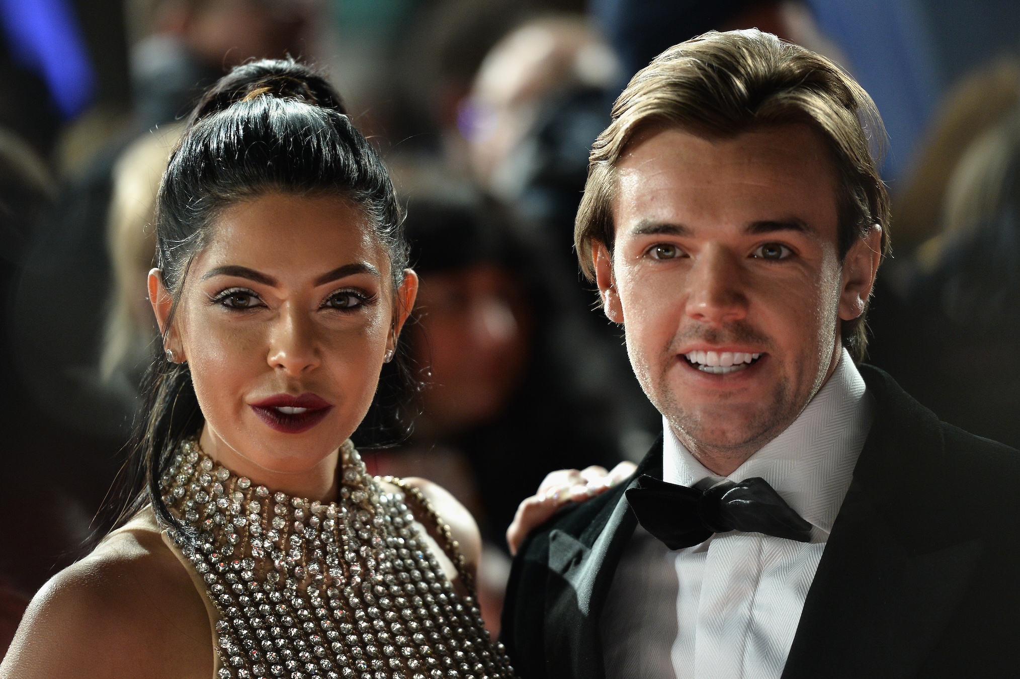 Cara De La Hoyde and Nathan Massey attend the National Television Awards on January 25, 2017 in London, United Kingdom.