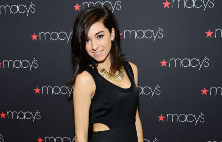 Singer Christina Grimmie attends at Macy's iHeartRadio rising star in-store performance