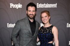 Colin Donnell and Patti Murin attend Entertainment Weekly & People New York Upfronts celebration at The Bowery Hotel on May 14, 2018 in New York City.