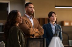 Jessica Camacho as Oliveras, Elliot Knight as Bell, and Violett Beane as Shepherd — 'Countdown' Season 1 Episode 1