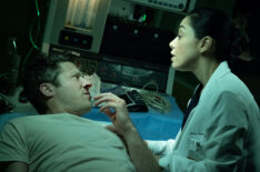 Zach Gilford as Elias Voit and Aimee Garcia as Dr. Julia Ochoa — 'Criminal Minds: Evolution' Season 18 Episode 4 'I'm Fine. It's Fine. Everything is Fine'