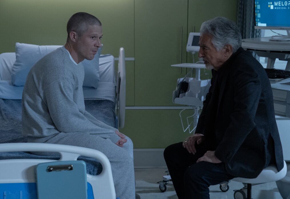 Zach Gilford as Elias Voit and Joe Mantegna as David Rossi — 'Criminal Minds: Evolution' Season 18 Episode 4 