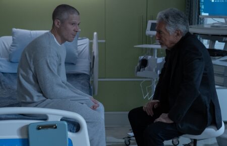 Zach Gilford as Elias Voit and Joe Mantegna as David Rossi — 'Criminal Minds: Evolution' Season 18 Episode 4 