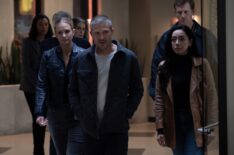 A.J. Cook as Jennifer ‘JJ’ Jareau, Zach Gilford as Elias Voit and Aimee Garcia as Dr. Julia Ochoa — 'Criminal Minds: Evolution' Season 18 Episode 5 'The Brutal Man'