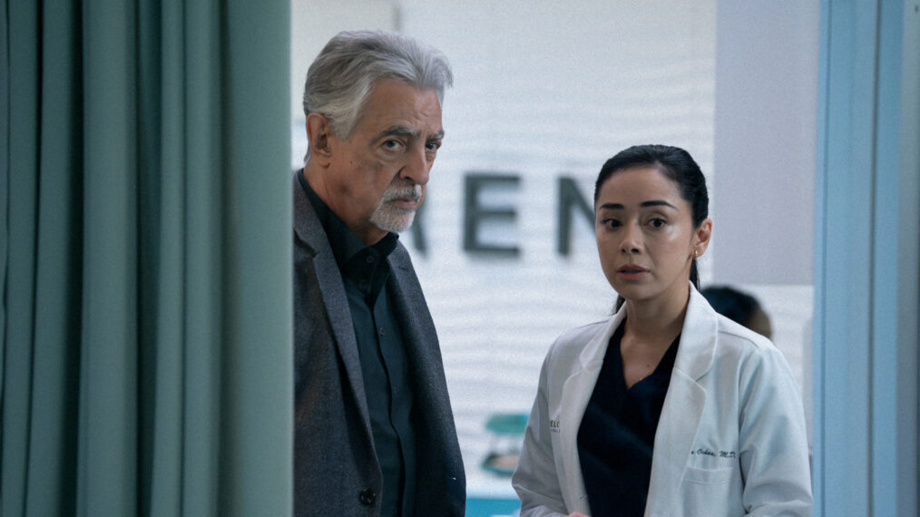 Joe Mantegna as David Rossi and Aimee Garcia as Dr. Julia Ochoa — 'Criminal Minds: Evolution' Season 18 Episode 5