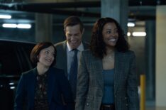 Nicole Pacent as Rebecca Wilson, Geoff Stults as Evan Delray and Aisha Tyler as Dr. Tara Lewis — 'Criminal Minds: Evolution' Season 18 Episode 7 '...All the Devils are Here'