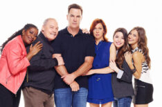 Carlease Burke, Stacy Keach, Patrick Warburton, Carrie Preston, Miranda Cosgrove, and Mia Serafino of 'Crowded'