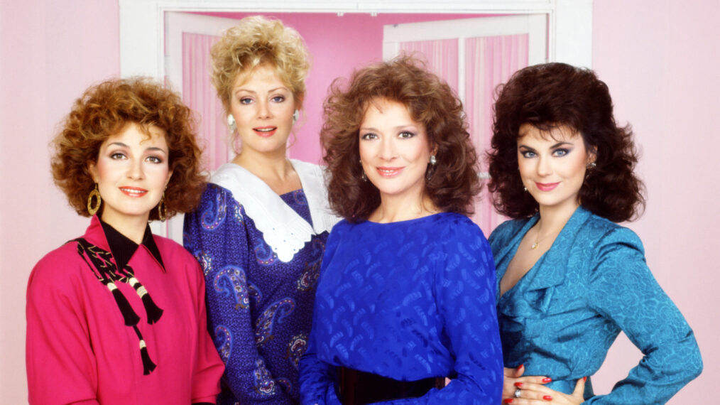 Annie Potts, Jean Smart, Dixie Carter, and Delta Burke of 'Designing Women'